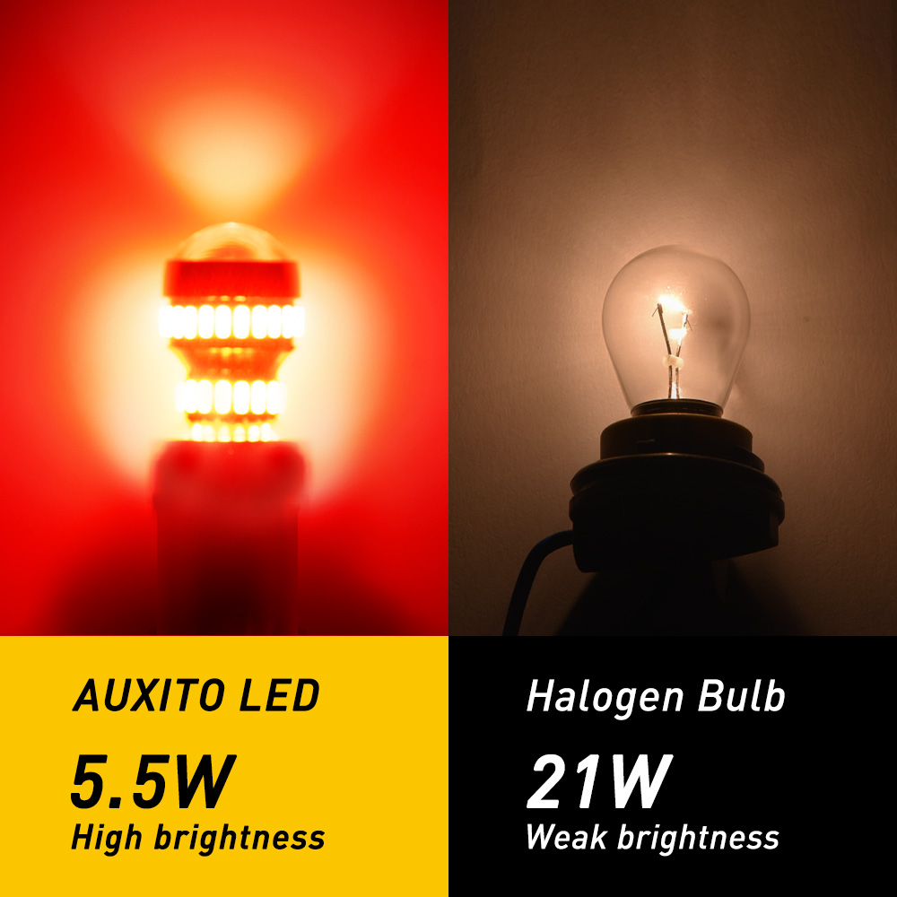 AUXITO 2Pcs 1156 P21W Ba15s LE - Ludwigia Super Red recension och pris