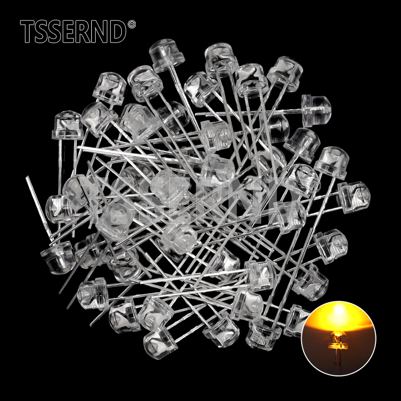 50pcs 5mm Straw Hat LED Super  - Ludwigia Super Red recension och pris