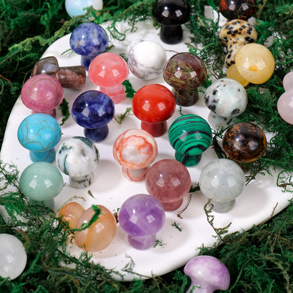 Natural Crystal Mushroom Gemst - Planted Aquarium Jungle recension och pris