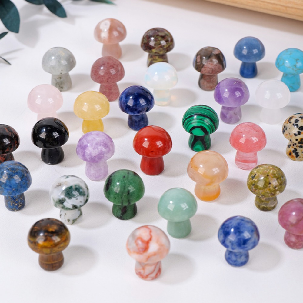 Natural Crystal Mushroom Gemst - Planted Aquarium Jungle recension och pris