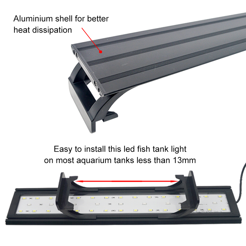 Aquarium LED Light for 16-64CM - Aquarium Plant Growth recension och pris