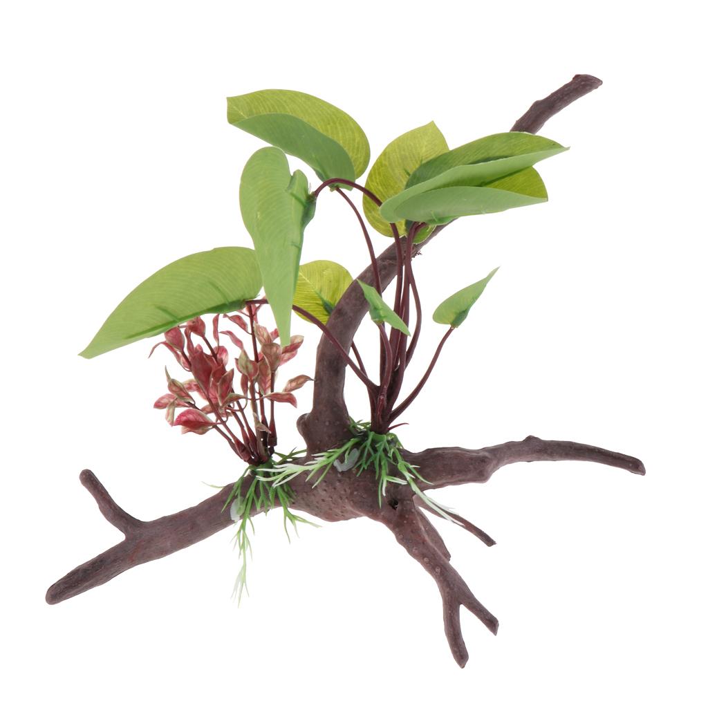Reptile Terrarium Plant Artifi - Planted Aquarium Jungle recension och pris