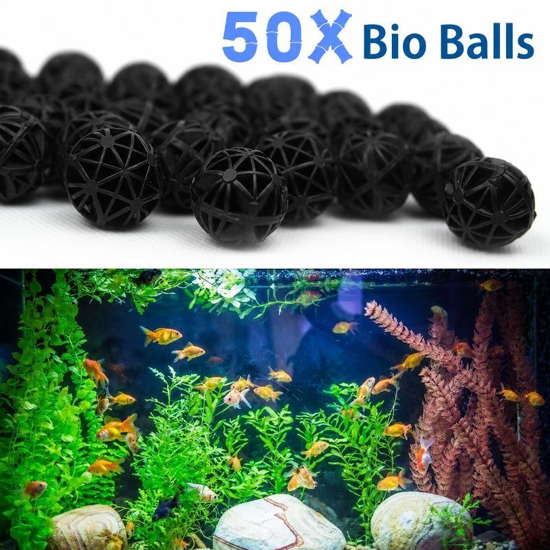 50Pcs 16mm Bio Balls Aquarium  - Aquarium Plant Fertilizer recension och pris