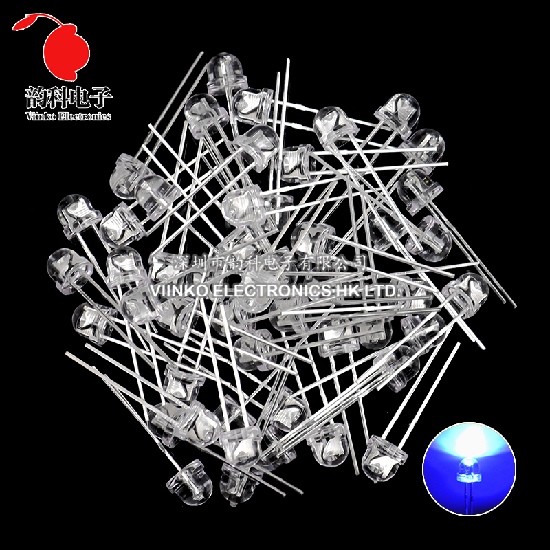 50pcs 5mm Straw Hat LED Super  - Ludwigia Super Red recension och pris