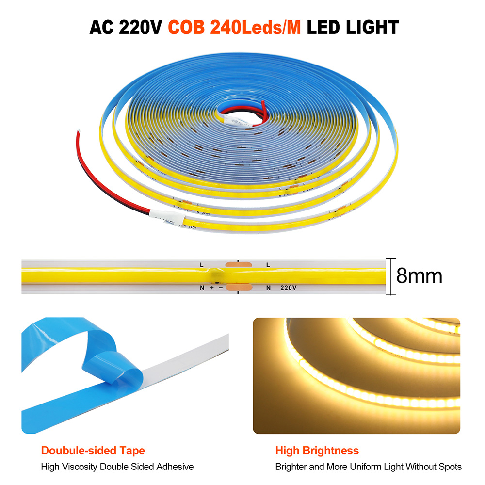 220V 5m 10m 15m 20m 50m COB LE - Ludwigia Super Red recension och pris