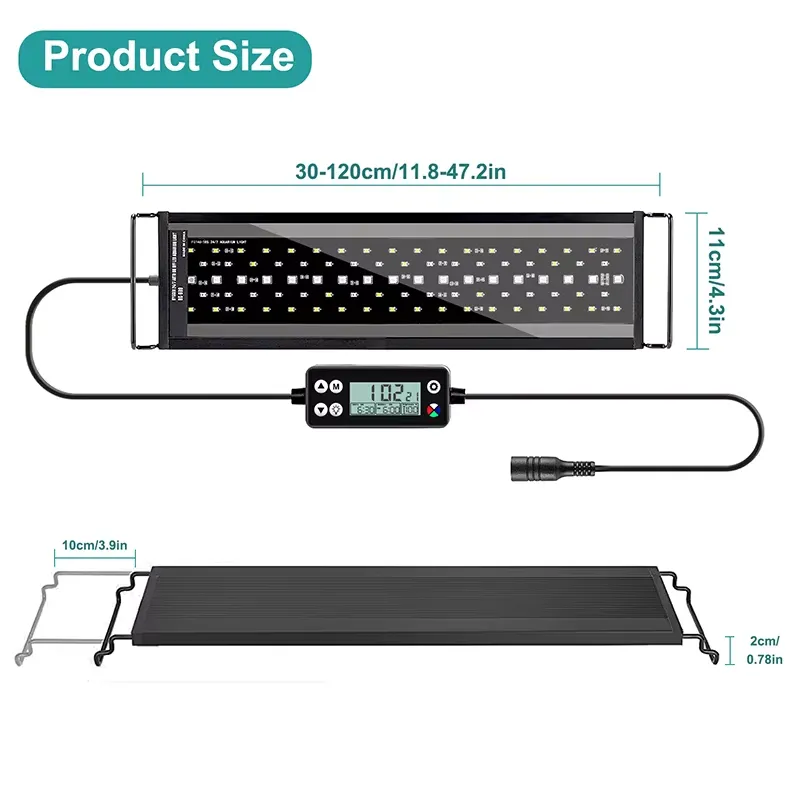 New 60cm Full Spectrum LED Aqu - Planted Aquarium Hours recension och pris