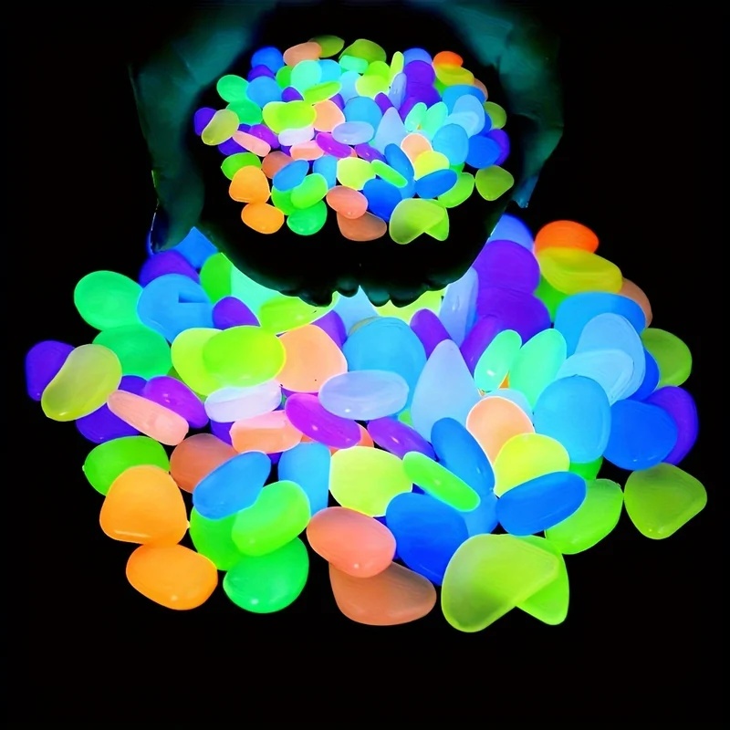 50-200pcs Glow in The Dark Peb - Aquarium Plant Growth recension och pris