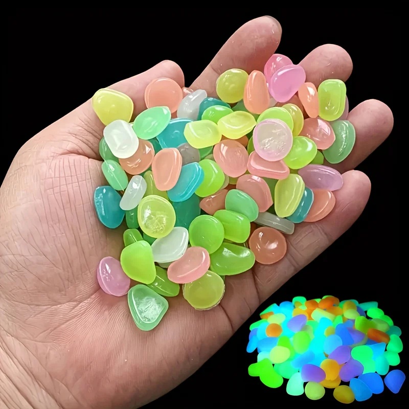 50-200pcs Glow in The Dark Peb - Aquarium Plant Growth recension och pris