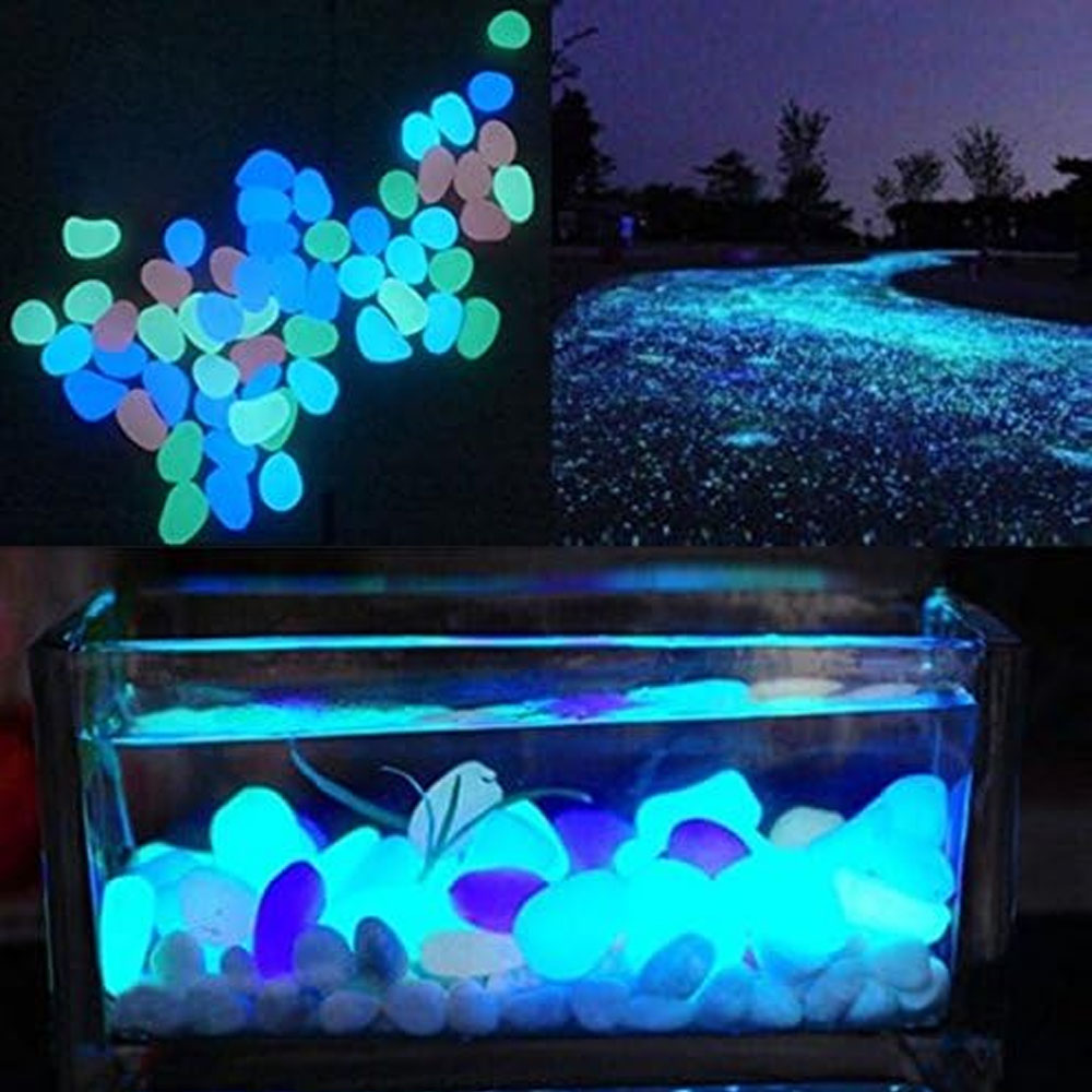 Fish Tank Rocks Glow Blue Pebb - Aquarium Plant Growth recension och pris