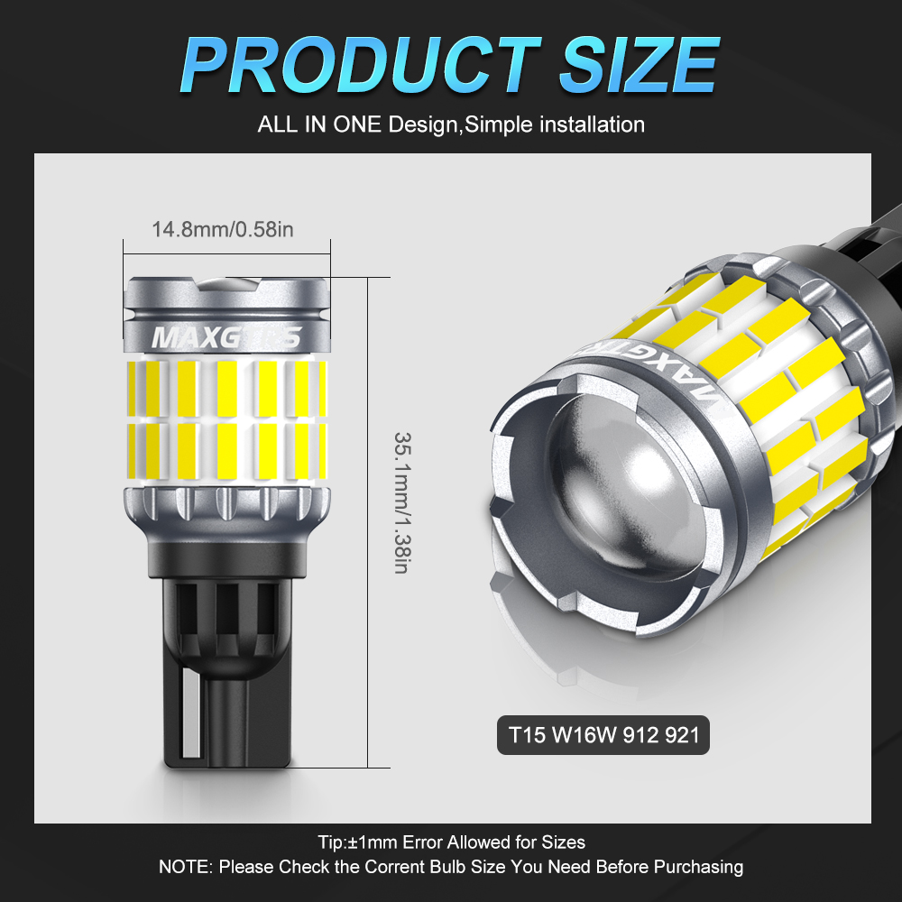 2x 2000LM Canbus T15 T16 LED R - Ludwigia Super Red recension och pris
