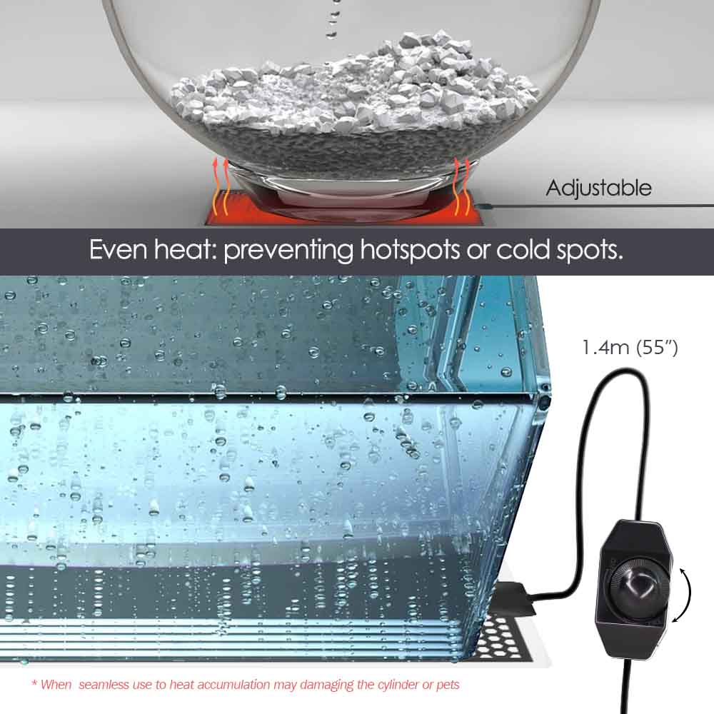 5/7/14/20W Reptile Heat Mat Pl - Planted Aquarium Heater recension och pris