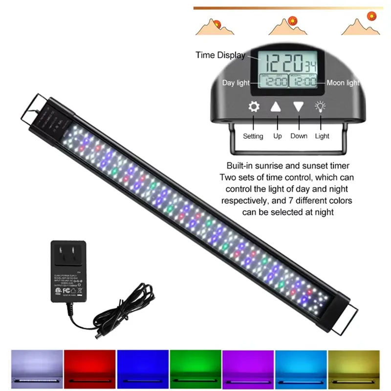 48W IP68 LED Aquarium Light fo - Planted Aquarium Hours recension och pris